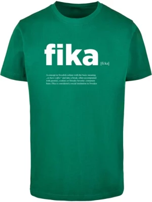 Obrázek produktu Mister Tee Tričko 'Fika Definition'  petrolejová