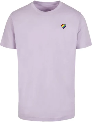 Obrázek produktu Mister Tee Tričko 'Glossy Heart Pride'  šeříková