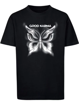 Obrázek produktu Mister Tee Tričko 'Good Karma'  černá / bílý melír