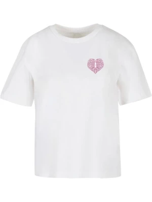 Obrázek produktu Mister Tee Tričko 'Heart Cage Rose'  zelená / růžová / tmavě růžová / bílá