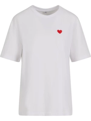 Obrázek produktu Mister Tee Tričko 'Heart Shape'  světle červená / bílá