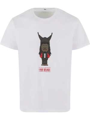 Obrázek produktu Mister Tee Tričko 'I Am Music '  hnědá / červená / černá / bílá
