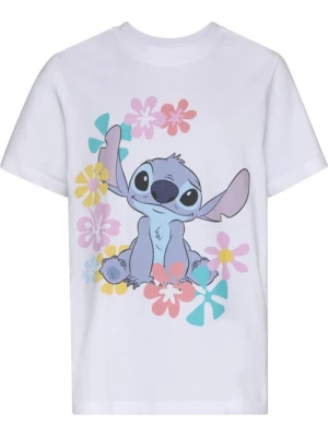 Obrázek produktu Mister Tee Tričko 'Lilio& Stitch Flower'  žlutá / šeříková / starorůžová / bílá