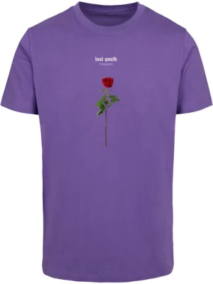 Obrázek produktu Mister Tee Tričko 'Lost Youth Rose'  jedle / fialová / tmavě červená / bílá