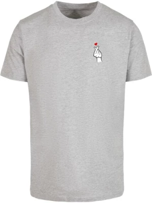 Obrázek produktu Mister Tee Tričko 'Love Sign 2.0'  šedý melír / červená / černá / bílá