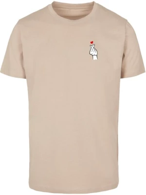 Obrázek produktu Mister Tee Tričko 'Love Sign'  písková / červená / černá / offwhite