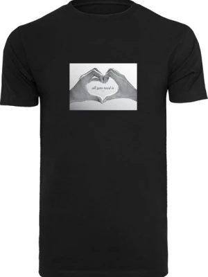 Obrázek produktu Mister Tee Tričko 'Love SIgn'  šedá / černá