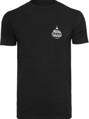 Obrázek produktu Mister Tee Tričko 'Merry Christmas'  černá / bílá