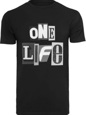 Obrázek produktu Mister Tee Tričko 'One Life'  šedá / tmavě šedá / černá / bílá