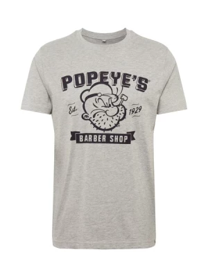 Obrázek produktu Mister Tee Tričko 'Popeye Barber Shop'  šedý melír / černá
