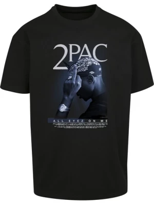 Obrázek produktu Mister Tee Tričko 'Tupac All F*ck the World'  kouřově modrá / světle šedá / černá