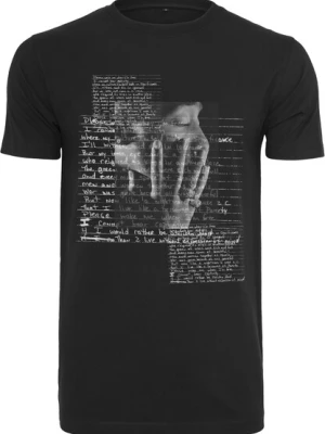Obrázek produktu Mister Tee Tričko ' Tupac Lyrics'  šedá / tmavě šedá / černá / bílá