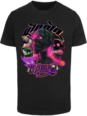Obrázek produktu Mister Tee Tričko 'Wish You Were Here'  mátová / fialová / pink / černá