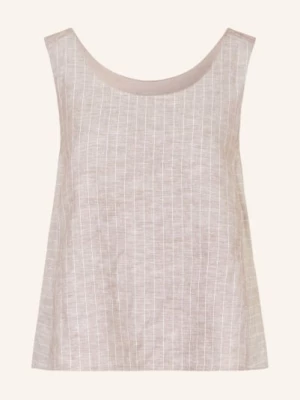 Obrázek produktu Mm By Max Mara Blůza Caliga Z Lnu hnědá / bílá