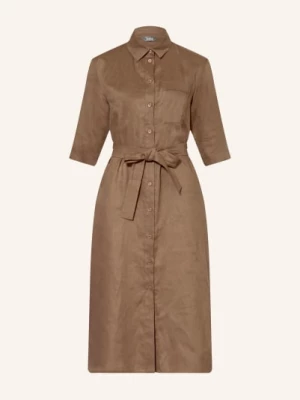 Obrázek produktu Mm By Max Mara Lněné Šaty Tabella hnědá