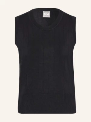 Obrázek produktu Mm By Max Mara Pletený Top Riva Z Hedvábí tmavě modrá