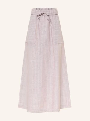 Obrázek produktu Mm By Max Mara Sukně Sumero Z Lnu hnědá / bílá