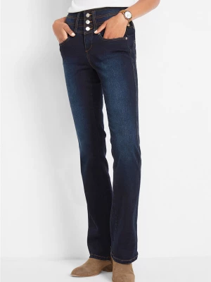 Obrázek produktu Modelujące dżinsy, krój bootcut, high waist bonprix