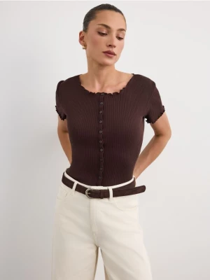Obrázek produktu Mohito - Halenka s knoflíky - tmavě hnědá