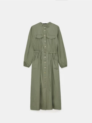Obrázek produktu Mohito - Košilové midi šaty z bavlny - khaki