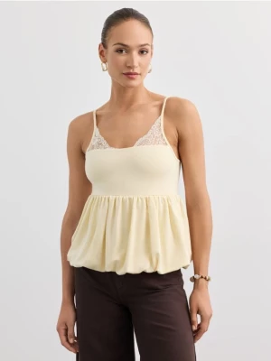 Obrázek produktu Mohito - Top s volánkem peplum - žlutá
