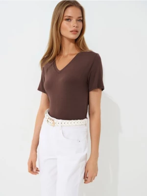 Obrázek produktu Mohito - Tričko s výstřihem ve tvaru V - hnědá
