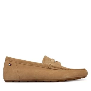 Obrázek produktu Mokasíny Tommy Hilfiger Flag Soft Suede Driver Loafer FW0FW08558 Hnědá