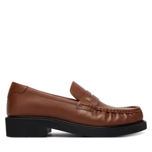 Obrázek produktu Mokasíny Tommy Hilfiger Th Square Toe Leather Loafer FW0FW08977 Hnědá
