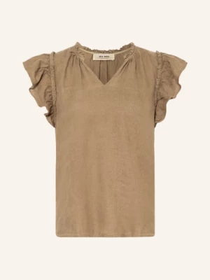 Obrázek produktu Mos Mosh Lněná Blůza Mmtea S Volánky khaki