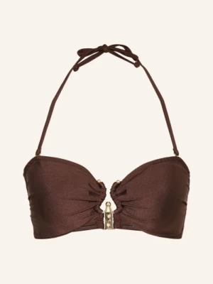 Obrázek produktu Mrs & Hugs Bandeau Bikiny Top tmavě hnědá