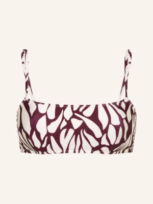 Obrázek produktu Mrs & Hugs Bustier Bikini Top tmavě fialová / bílá