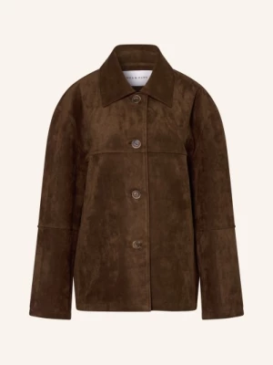 Obrázek produktu Mrs & Hugs Overjacket V Koženém Vzhledu tmavě hnědá