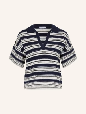 Obrázek produktu Mrs & Hugs Pletené Polo Tričko bílá / tmavě modrá