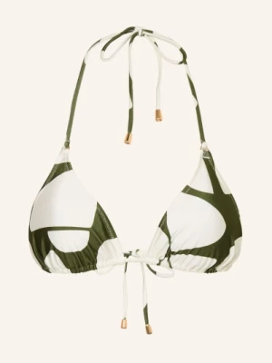 Obrázek produktu Mrs & Hugs Trojúhelníkové Bikiny olivová / bílá
