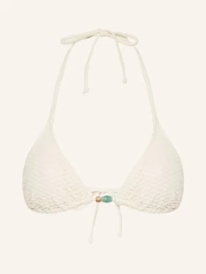 Obrázek produktu Mrs & Hugs Trojúhelníkové Bikiny S Ozdobnými Perličkami režná / světle hnědá / tyrkysová