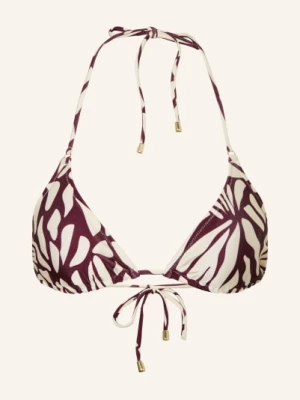 Obrázek produktu Mrs & Hugs Trojúhelníkové Bikiny tmavě fialová / bílá