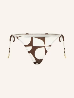 Obrázek produktu Mrs & Hugs Trojúhelníkové Bikiny tmavě hnědá / bílá