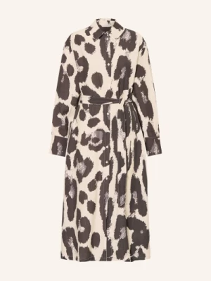 Obrázek produktu Msch Copenhagen Košilové Šaty Mschkaralie Jusia krémová / tmavě šedá / černá