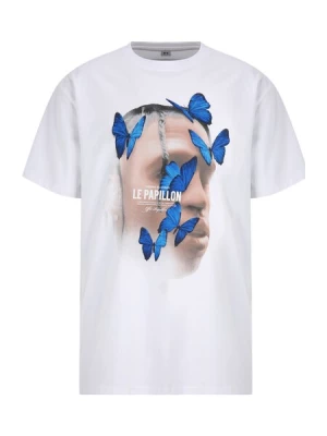 Obrázek produktu MT Upscale Tričko 'Le Papillon'  tělová / královská modrá / černá / bílá