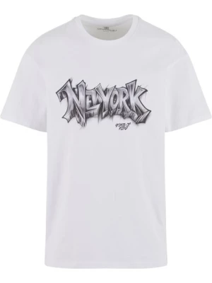 Obrázek produktu MT Upscale Tričko 'NY Graffiti'  šedá / bílá