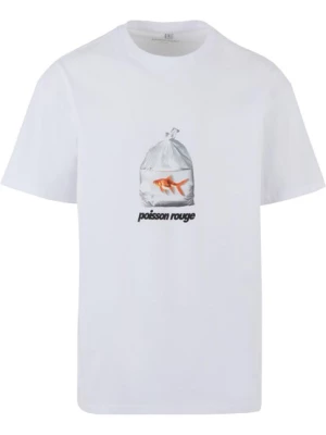 Obrázek produktu MT Upscale Tričko 'Poisson Rouge'  světle šedá / oranžová / černá / bílá