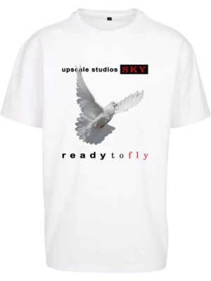 Obrázek produktu MT Upscale Tričko 'Ready to fly'  světle šedá / korálová / ohnivá červená / černá / bílá