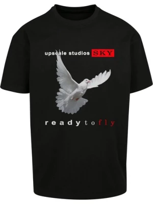 Obrázek produktu MT Upscale Tričko 'Ready to fly'  světle šedá / ohnivá červená / černá / bílá