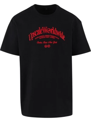 Obrázek produktu MT Upscale Tričko 'Upscale World Wide'  jasně červená / černá