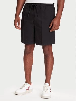 Obrázek produktu Mustang Šortky z materiálu Linen 1016459 Černá Loose Fit