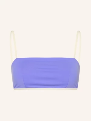Obrázek produktu Mymarini Bustier Bikini Top Easy, Oboustranný, S Uv Ochranou 50+ světle fialová / tmavě hnědá / krémová