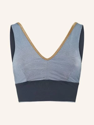 Obrázek produktu Mymarini Bustier Horní Díl Bikin Yoga Top Shine V Oboustranném Provedení S Uv Ochranou 50+ černošedá