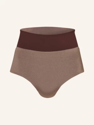 Obrázek produktu Mymarini High Waist Bikinové Kalhotky Surf Shorts Shine V Oboustranném Provedení S Uv Ochranou 50+ světle hnědá