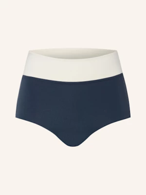 Obrázek produktu Mymarini High Waist Bikinové Kalhotky Surfshorts V Oboustranném Provedení S Uv Ochranou 50+ černá / tmavě šedá / krémová