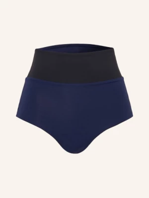 Obrázek produktu Mymarini High Waist Bikinové Kalhotky Surfshorts V Oboustranném Provedení S Uv Ochranou 50+ tmavě modrá / černá